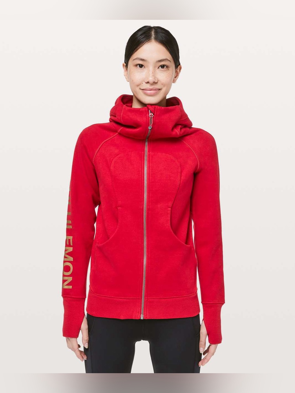 Lululemon Scuba Hoodie Classic Cotton Fleece *Lunar New Year Dark Red